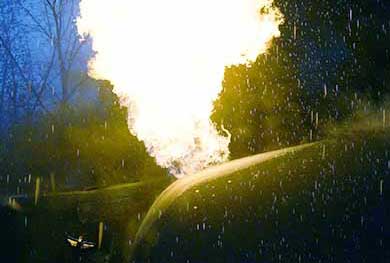 combustion explosion